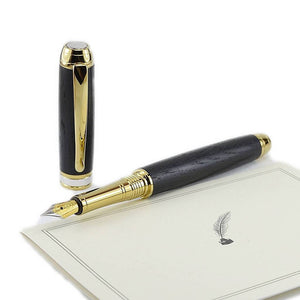 Fountain pen handmade in Irish bog oak writers dream gift by Irish Pens