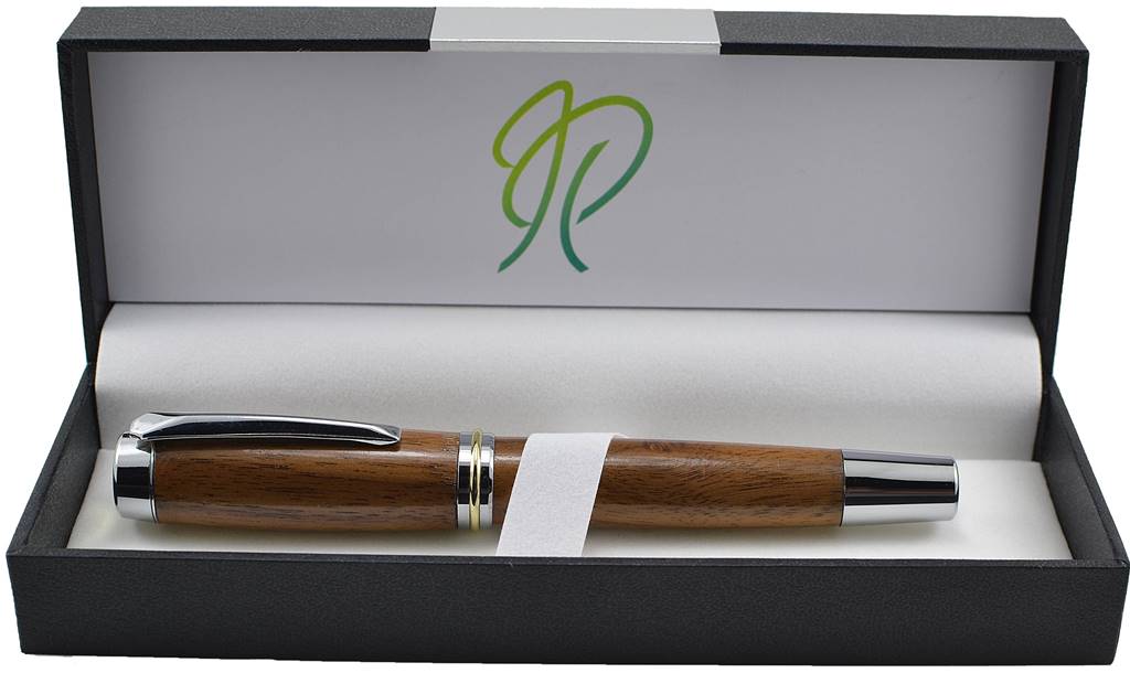 Mans fountain pen writing pen gift in stunning walnut handmade in Ireland by Irish Pens
