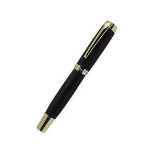 gold fountain pen in Irish bog oak handmade in Cavan by Irish Pens