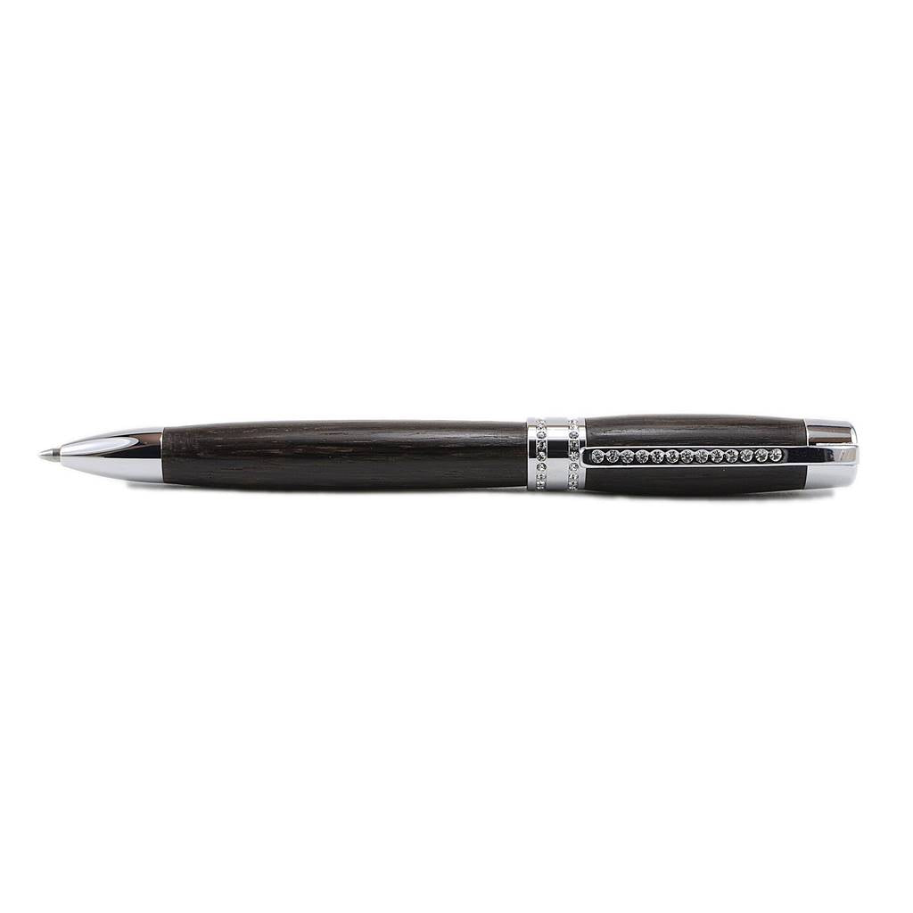 Swarovski stone bog oak gift handmade in Ireland by Irish pens