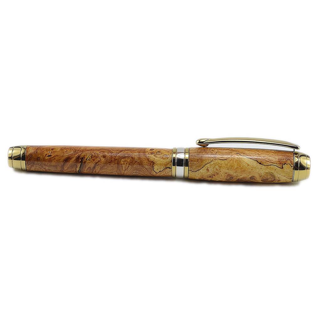 rollerball highest quality pen in very rare Irish Burled Elm handmade by Irish Pens in Ireland