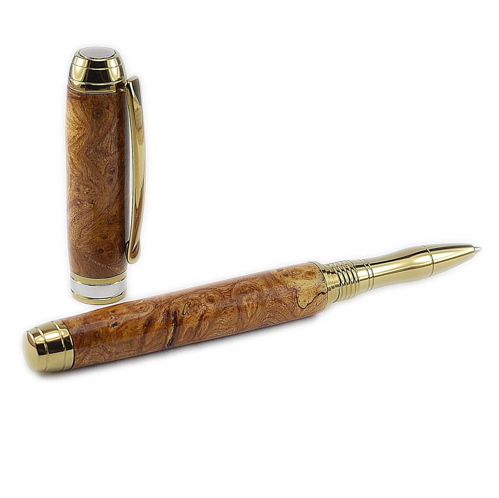 rollerball highest quality pen in very rare Irish Burled Elm handmade by Irish Pens in Ireland