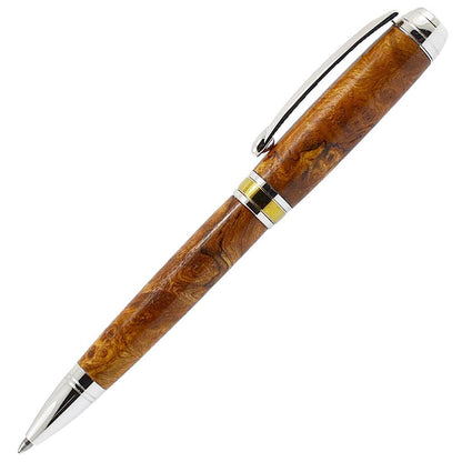 Very rare Irish burled elm ballpoint handmade pen highest quality by Irish Pens